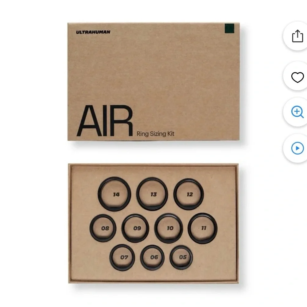 Ultrahuman AIR Ring Sizing Kit - Black